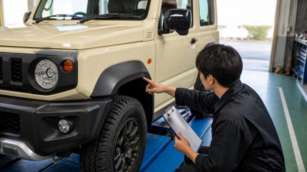 ジムニー オーバーフェンダー 車検